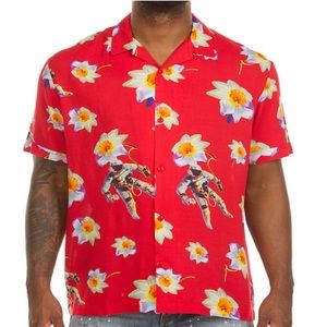 Billionaire Boys Club Dream Space Graphics Button Down Shirt SZ M